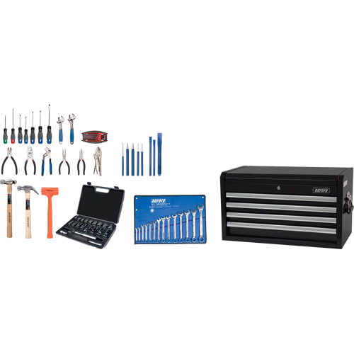 Starter Tool Set with Steel Chest, 70 Pieces Fastek