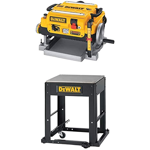 2-Speed Thickness Planer with Stand, 19-3/4" W x 22-1/2" L x 13-1/2" H, 20000 RPM No Load Speed Fastek