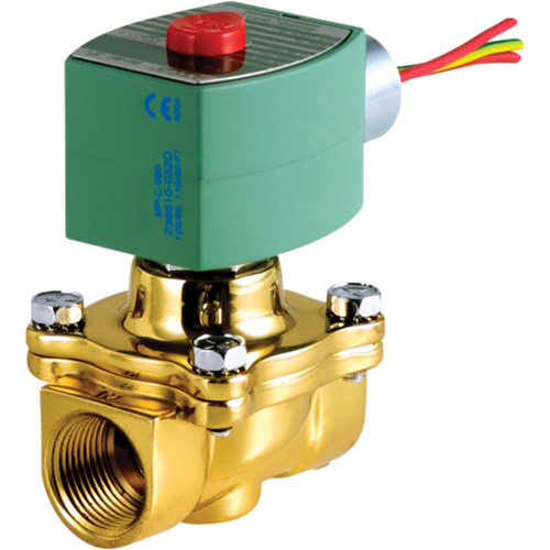 2-Way Pilot Operated Solenoid Valves, 1" Pipe, 100 psi Fastek