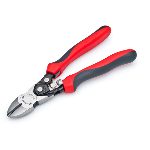 Pro Series Dual Material Diagonal Compound Action Cutting Pliers, 8" L Fastek