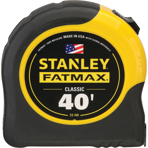 FatMax&reg; Tape Measure with BladeArmour&reg; Coating, 1-1/4" x 40', Imperial Graduations Fastek