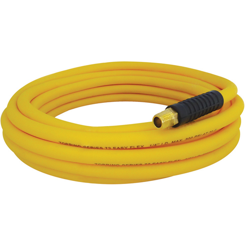 Easyflex Premium Hoses with Fittings, Air/Water, Technopolymer, 1/4" dia. x 100', 300 psi, 1/4 NPT Fastek