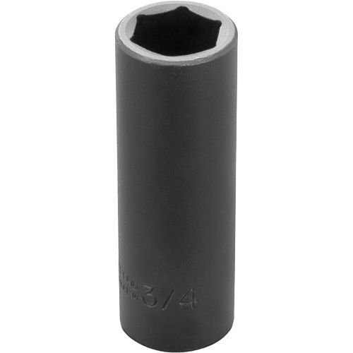 Socket, Impact, 3/4", 1/2" Drive, 6 Points, Deep Fastek