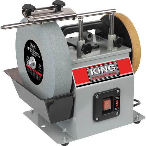Wet/Dry Sharpener, 10" Wheel Diameter, 1/4 HP, 115 RPM Fastek