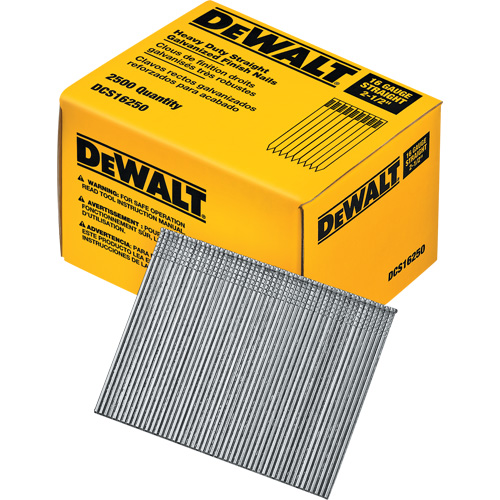 Clous de finition droits de calibre 16 Fastek