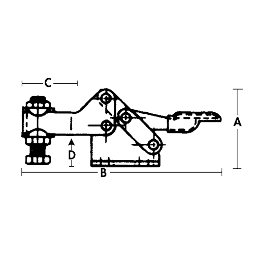 Horizontal Hold-Down Clamps - 205 Series Fastek