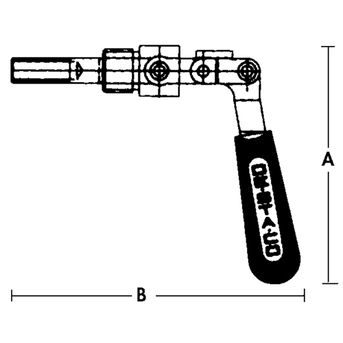Straight Line Clamps - 601 Series, 5/8" (15.875 mm) Capacity, 100 lbs. Clamping Force Fastek