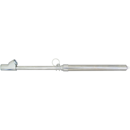 Manom&egrave;tres pour roues jumel&eacute;es- Manometres pour pneus a buse jumelee droite (Tige en nylon) Fastek