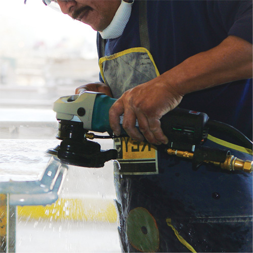 Electronic Stone Polisher, 4" Pad, 7.9 A, 2000-4000 RPM Fastek