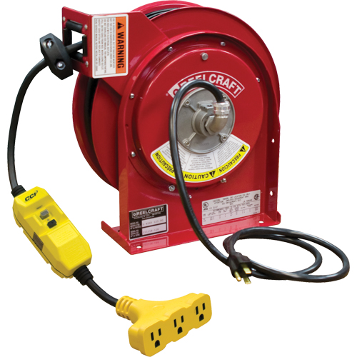 Cord Reels, 45', SJEOOW, 12 Gauge, 15 A Fastek