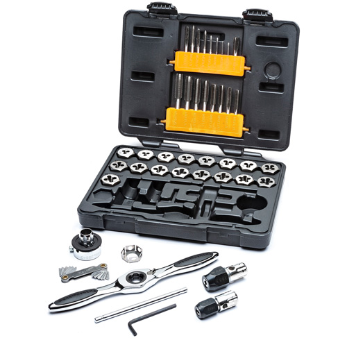 Metric Ratcheting Tap & Die Set, 42 Pieces Fastek
