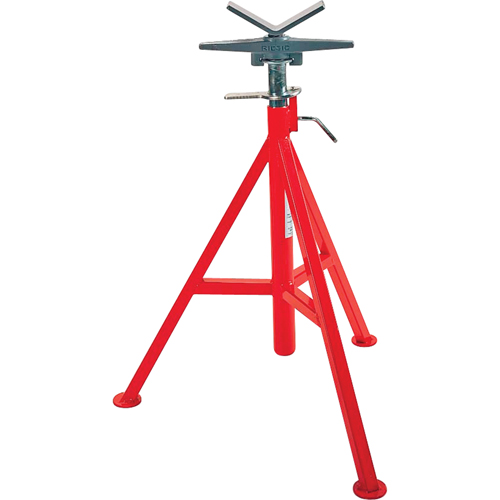 V Head High Pipe Stand #VJ-99, 71-132 cm Height Adjustment, 12" Max. Pipe Capacity, 2500 lbs. Max. Weight Capacity Fastek