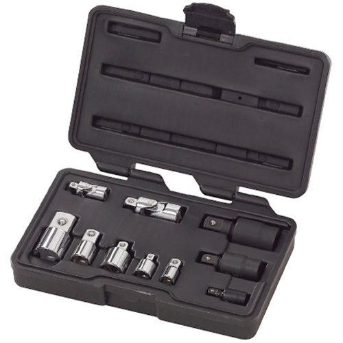 Jeu de douilles &agrave; joints et d'adaptateurs de douilles universelles 1/4", 3/8" et 1/2" &agrave; 10 pi&egrave;ces Fastek
