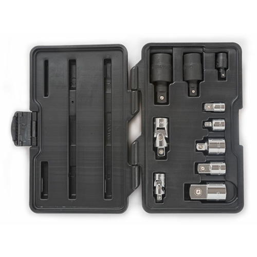 Jeu de douilles &agrave; joints et d'adaptateurs de douilles universelles 1/4", 3/8" et 1/2" &agrave; 10 pi&egrave;ces Fastek