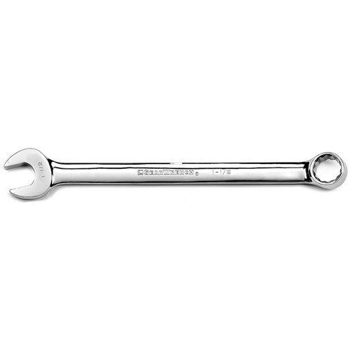 12-Point Long Pattern Combination Wrench, 12 Point, 1-1/2", Chrome/Polished Finish Fastek