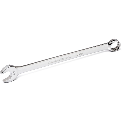 12-Point Long Pattern Combination Wrench, 12 Point, 1-1/2", Chrome/Polished Finish Fastek