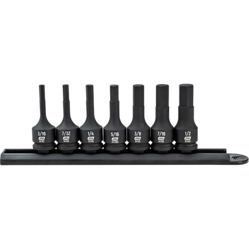 Hex Bit Impact SAE Socket Set, 7 Pieces Fastek