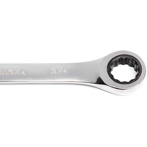 72-Tooth 12 Point Ratcheting SAE Wrench Set, Combination/Open-Ended, 8 Pieces, Imperial Fastek