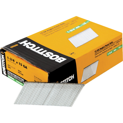 Clous de finition &agrave; angle de calibre 15 Fastek