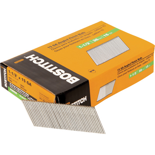 Clous de finition &agrave; angle de calibre 15 Fastek