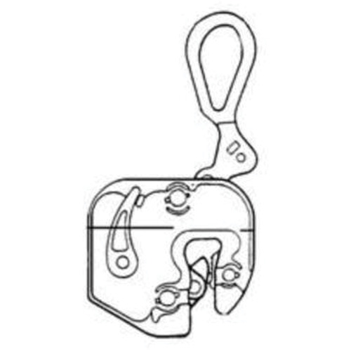 GXL Plate Clamp, 4000 lbs. (2 tons), 1/16" - 7/8" Jaw Opening Fastek