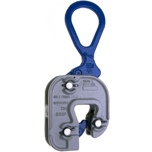 GX Structural Short Leg Plate Clamp, 4000 lbs. (2 tons), 1/16" - 7/8" Jaw Opening Fastek