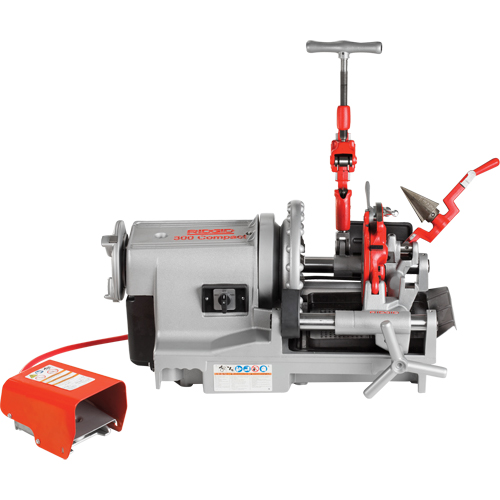Compact Threading Machine # 300, 52 RPM, 1/2" - 2" Pipe Thread Fastek