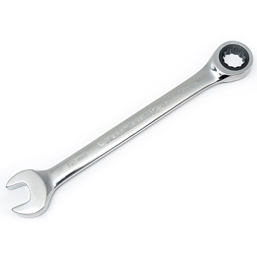 72-Tooth 12 Point Ratcheting Wrench Set, Combination, 5 Pieces, Metric Fastek