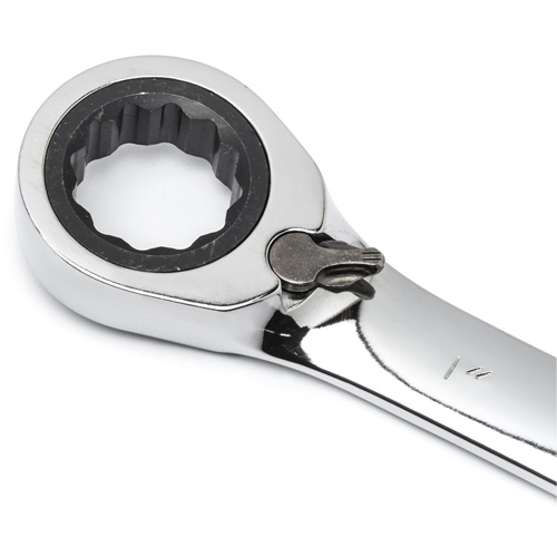 Jeu de cl&eacute;s &agrave; cliquets r&eacute;versibles SAE &agrave; 12 pans et 72 dents avec pochette &agrave; outils enroulable, Combinaison, 7 morceaux, Imp&eacute;rial Fastek