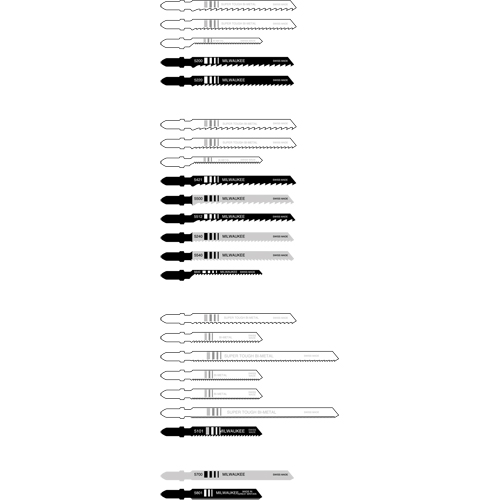 Jigsaw Blade, Bi-Metal, T-Shank, 4" L, 6 TPI Fastek
