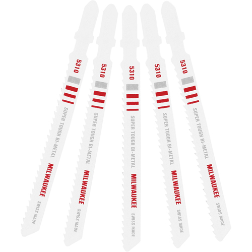 Lame de scie sauteuse, Bim&eacute;tal, Tige en T, 4" lo, 10 dents par pouce Fastek