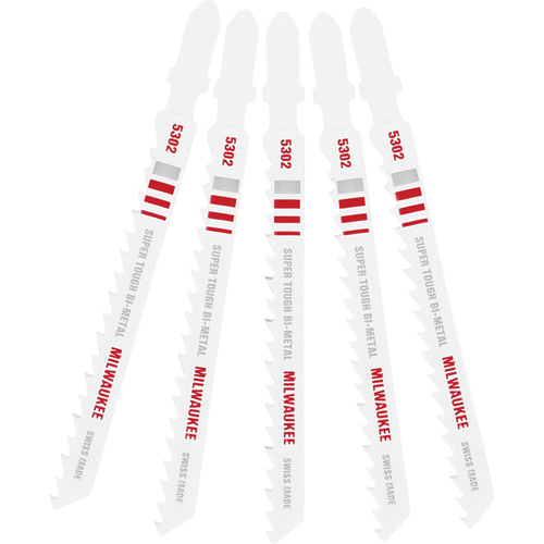 Jigsaw Blade, Bi-Metal, T-Shank, 4" L, 6 TPI Fastek