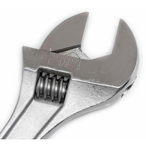 Cl&eacute; &agrave; manche conique r&eacute;glable — emball&eacute; sur carte, 15" lo, la max. 1-11/16"/43 mm, Chrome/Poli Fastek