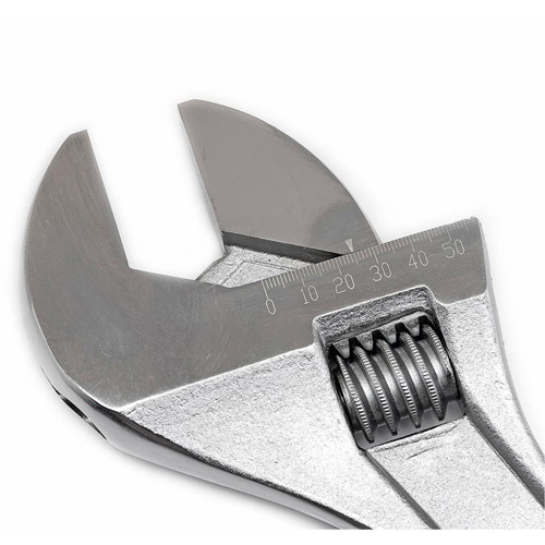 Cl&eacute; &agrave; manche conique r&eacute;glable — emball&eacute; sur carte, 18" lo, la max. 2-1/16"/53 mm, Chrome/Poli Fastek