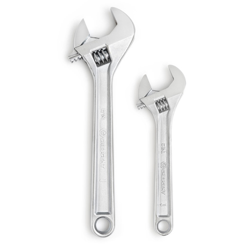 Wrench Set, Adjustable, 2 Pieces, Imperial and Metric Fastek