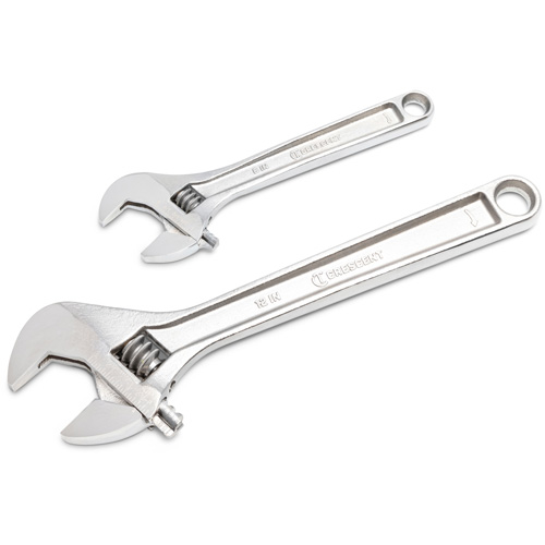 Wrench Set, Adjustable, 2 Pieces, Imperial and Metric Fastek