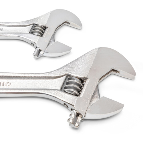 Wrench Set, Adjustable, 2 Pieces, Imperial and Metric Fastek