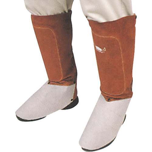 Leather Spats, 6" L, Lava Brown Fastek