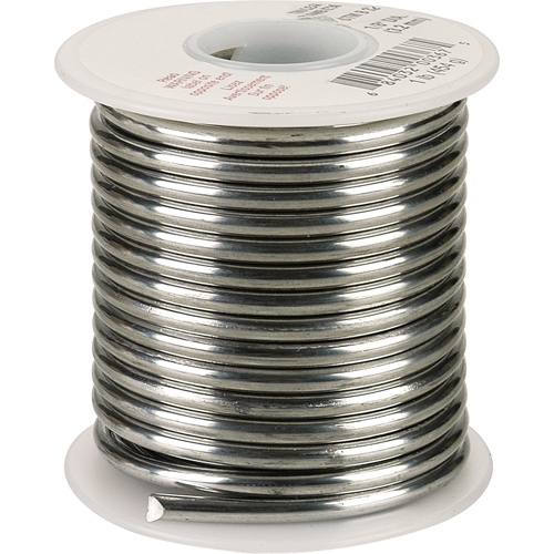 Common Solder, Lead-Based, 50% Tin 50% Lead, Solid Core, 0.0625" Dia. Fastek