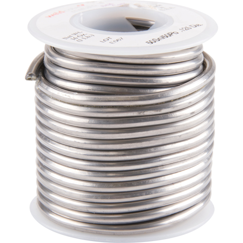 Common Solder, Lead-Based, 50% Tin 50% Lead, Acid Core, 0.125" Dia. Fastek