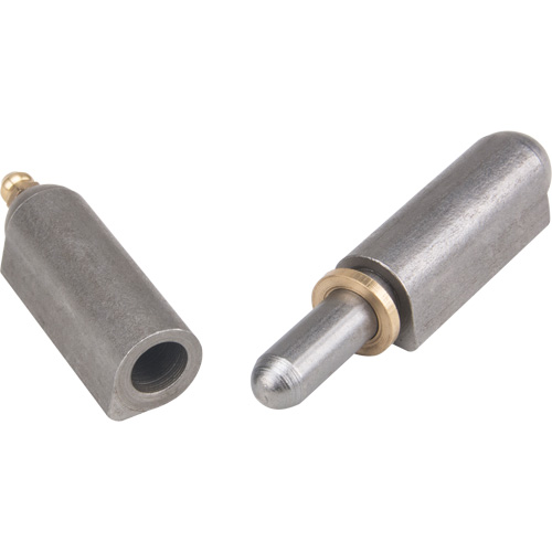 Weld-On Hinge, 0.63" Dia. x 3.937" L, Mild Steel w/Fixed Steel Pin Fastek