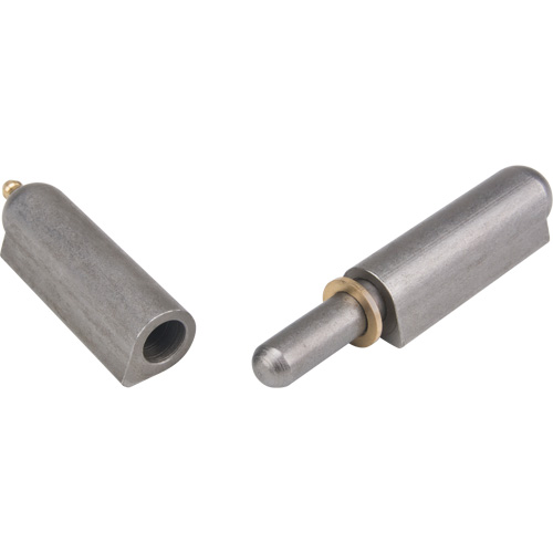 Charni&egrave;re &agrave; souder, 0,787" dia. x 5,906" lo, Acier doux a/goupille fixe en acier Fastek