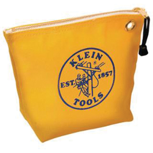 Zipper Tool Pouch, Canvas, 1 Pockets, Yellow Fastek