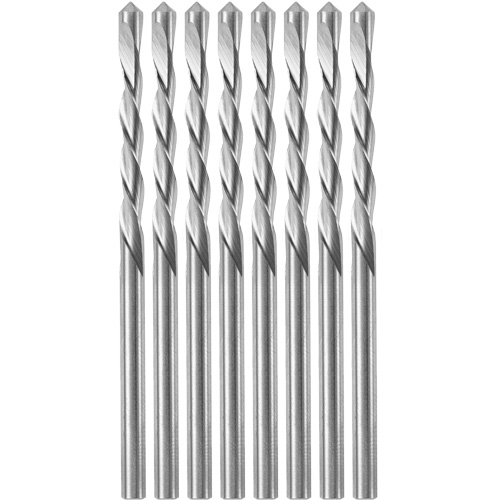 8-Piece Guidepoint Spiral Saw Bit with 1/8" Diameter, 1/8", 3/4" Flute Fastek