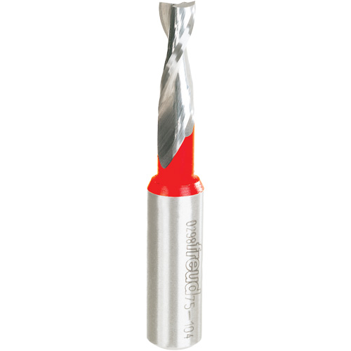 Up Spiral Router Bit, 5/16" Dia., 1" Carbide Height, 3" L, 1/2" Shank Fastek