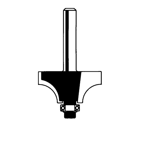 Fraise &agrave; baguette, 5/8" dia., 1/4" tige Fastek