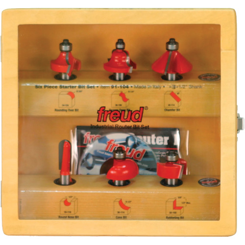 Starter Router Bit Set with 1/2" Shanks Fastek