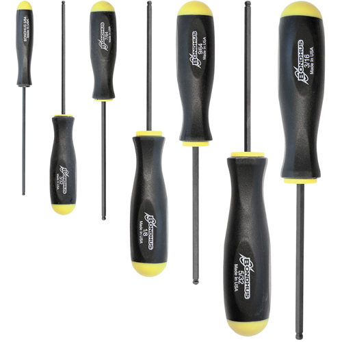 Ball Driver Screwdriver Sets - SAE, 7 Pcs. Fastek
