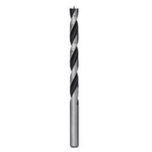 Brad Point Wood Bit, 1/8", 2-3/4" Length, 1/8" Shank Fastek