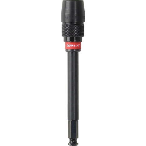 Quik-Lok Impact Drill Bit Extension, 7/16" Max. Diameter, 5-1/2" Length, 7/16" Shank Fastek